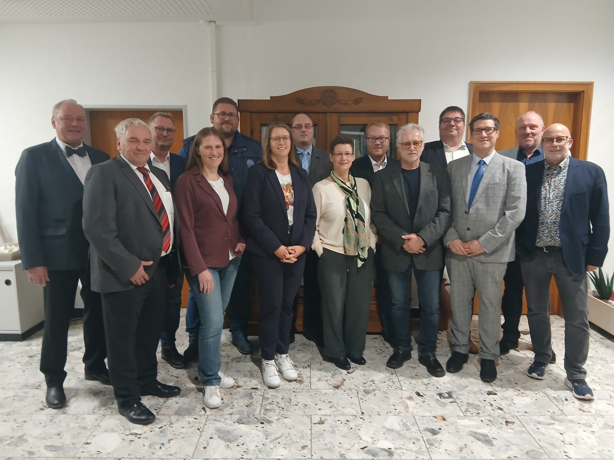 Die neue CDU-Fraktion im Rat der Gemeinde Hille.